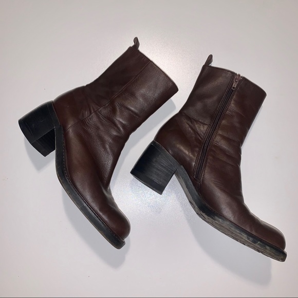 Kenneth Cole Shoes - KENNETH COLE NY Brown Leather Mid Calf Boots - 7B